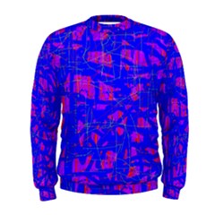 Blue Pattern Men s Sweatshirt by Valentinaart