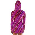 Purple pattern Women s Long Sleeve Hooded T-shirt View2