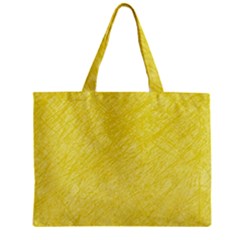 Yellow Pattern Zipper Mini Tote Bag