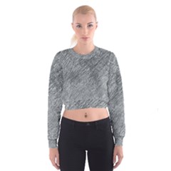 Gray pattern Women s Cropped Sweatshirt