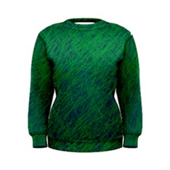 Deep Green Pattern Women s Sweatshirt