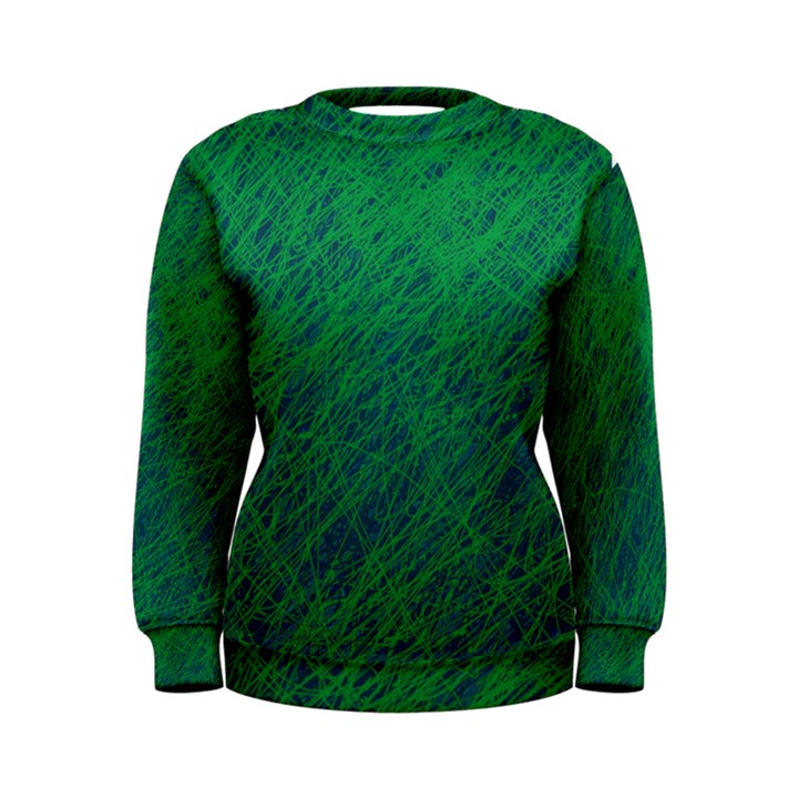 Deep green pattern Women s Sweatshirt