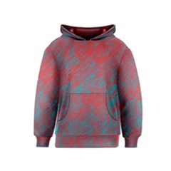 Red and blue pattern Kids  Pullover Hoodie