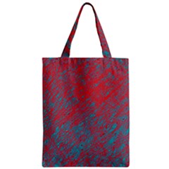 Red and blue pattern Zipper Classic Tote Bag