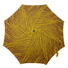 Yellow Van Gogh Pattern Hook Handle Umbrellas (medium) by Valentinaart