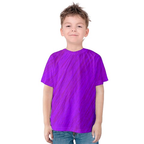 Purple Pattern Kid s Cotton Tee by Valentinaart