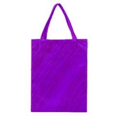 Purple Pattern Classic Tote Bag by Valentinaart