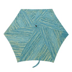 Light Blue Pattern Mini Folding Umbrellas by Valentinaart