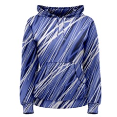 Blue Elegant Pattern Women s Pullover Hoodie by Valentinaart