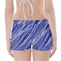 Blue elegant pattern Boyleg Bikini Wrap Bottoms View2