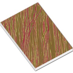 Brown Elegant Pattern Large Memo Pads