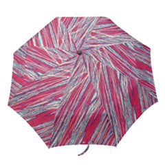 Purple Decorative Pattern Folding Umbrellas by Valentinaart