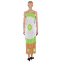Green and orange design Fitted Maxi Dress View2