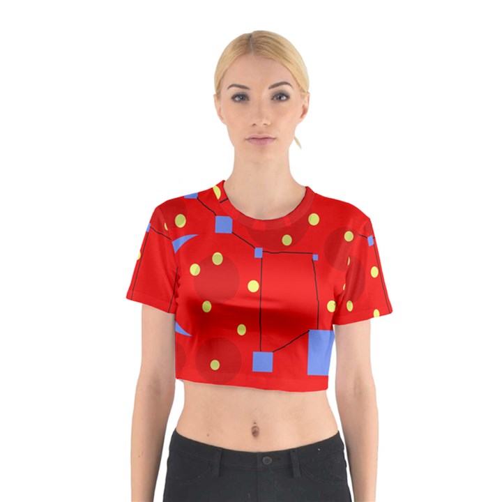 Red sky Cotton Crop Top