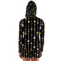 yellow, black and white pattern Women s Long Sleeve Hooded T-shirt View2