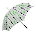 Green pattern Straight Umbrellas View2