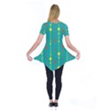 Green, yellow and red pattern Short Sleeve Tunic  View2