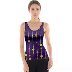 Deep Blue, Orange And Yellow Pattern Tank Top by Valentinaart