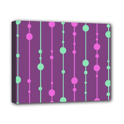 Purple And Green Pattern Canvas 10  X 8  by Valentinaart