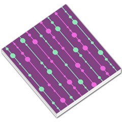Purple And Green Pattern Small Memo Pads by Valentinaart