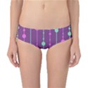 Purple and green pattern Classic Bikini Bottoms View1