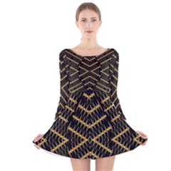 Art Digital (16)gfetju Long Sleeve Velvet Skater Dress