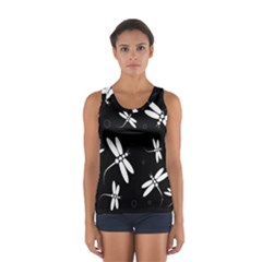 Dragonflies Pattern Women s Sport Tank Top  by Valentinaart