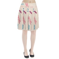 Pastel Dragonflies  Pleated Mesh Skirt