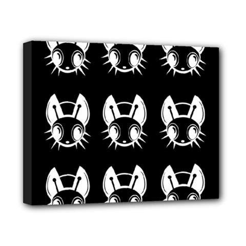 White And Black Fireflies  Canvas 10  X 8  by Valentinaart