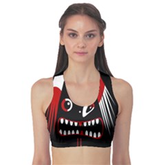 Zombie Face Sports Bra by Valentinaart