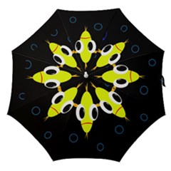 Yellow Fish Straight Umbrellas by Valentinaart