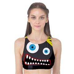 Crazy Man Tank Bikini Top by Valentinaart