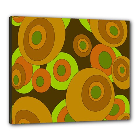 Brown pattern Canvas 24  x 20 