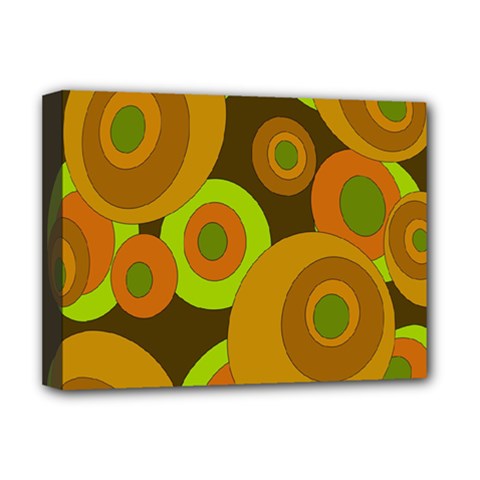 Brown pattern Deluxe Canvas 16  x 12  