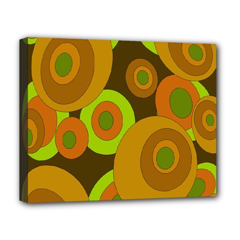 Brown pattern Deluxe Canvas 20  x 16  