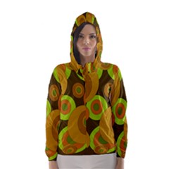 Brown pattern Hooded Wind Breaker (Women)