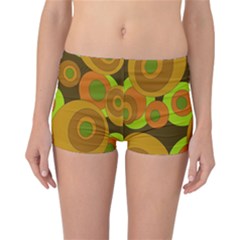 Brown pattern Reversible Boyleg Bikini Bottoms