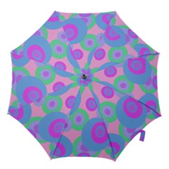 Pink Pattern Hook Handle Umbrellas (small) by Valentinaart