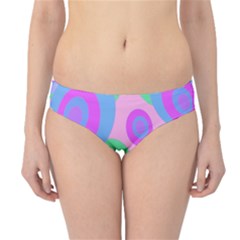 Pink Pattern Hipster Bikini Bottoms by Valentinaart