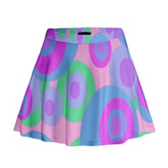 Pink Pattern Mini Flare Skirt by Valentinaart