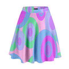 Pink Pattern High Waist Skirt by Valentinaart