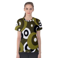 Green pattern Women s Cotton Tee