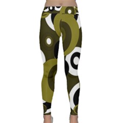 Green pattern Yoga Leggings 