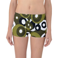 Green pattern Reversible Boyleg Bikini Bottoms