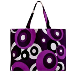 Purple Pattern Zipper Mini Tote Bag by Valentinaart