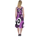 Purple pattern Midi Sleeveless Dress View2