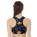 Fish pattern Sports Bra with Border View2