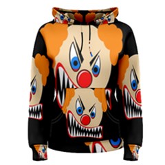 Evil Clown Women s Pullover Hoodie by Valentinaart