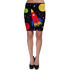 Spaceship Bodycon Skirt by Valentinaart