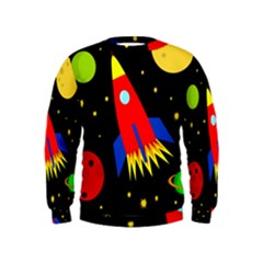 Spaceship Kids  Sweatshirt by Valentinaart